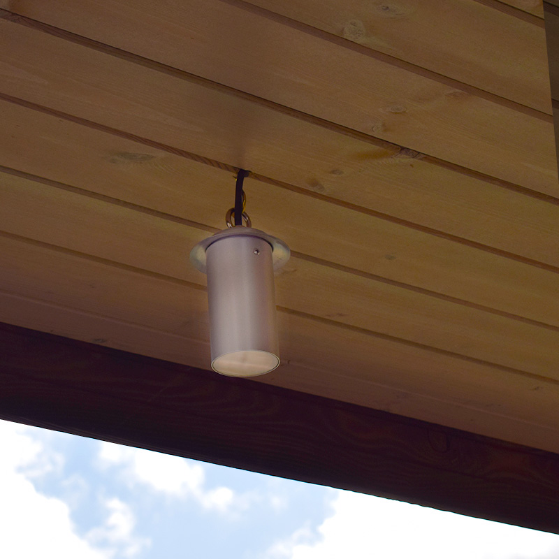 Pergolux 240v Hanging Light - Satin Silver - Image 4