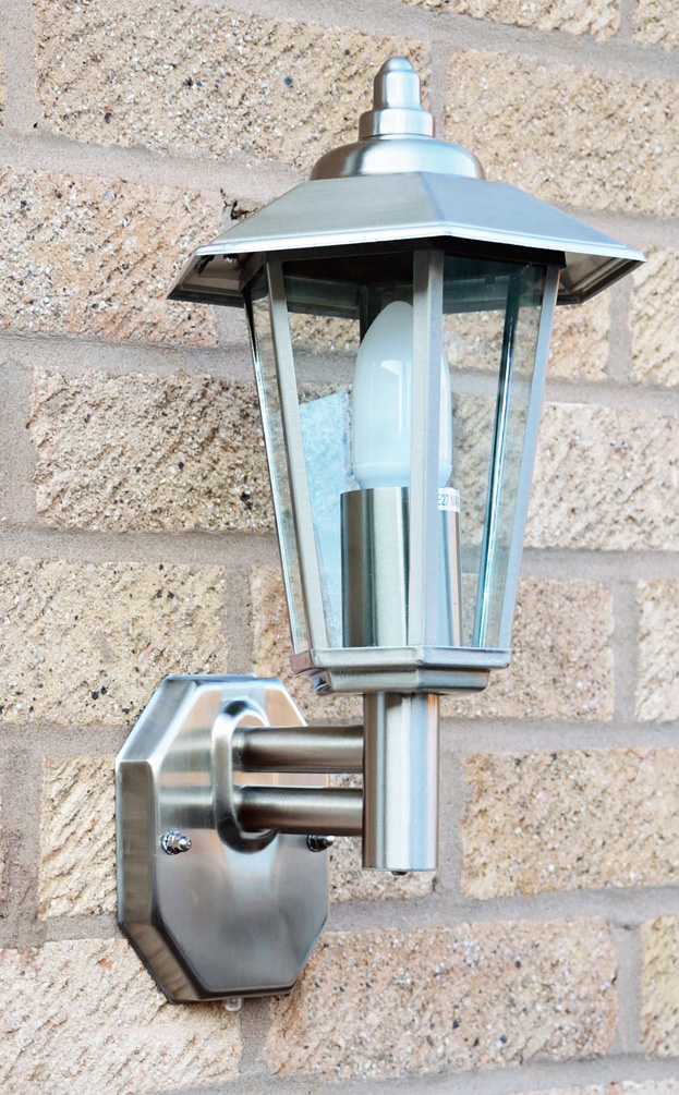 Stellus CONTESA WL PC - Stainless Steel Wall Light with Photocell (Dusk to Dawn)