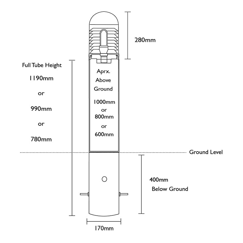 LEDifice Commercial LED Bollard Light Professional Root Mount System - Image 10