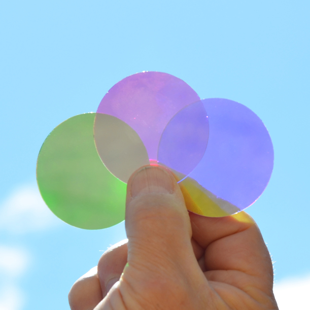 Dichroic Glass Lenses - 50mm - 7 Colours - Image 3