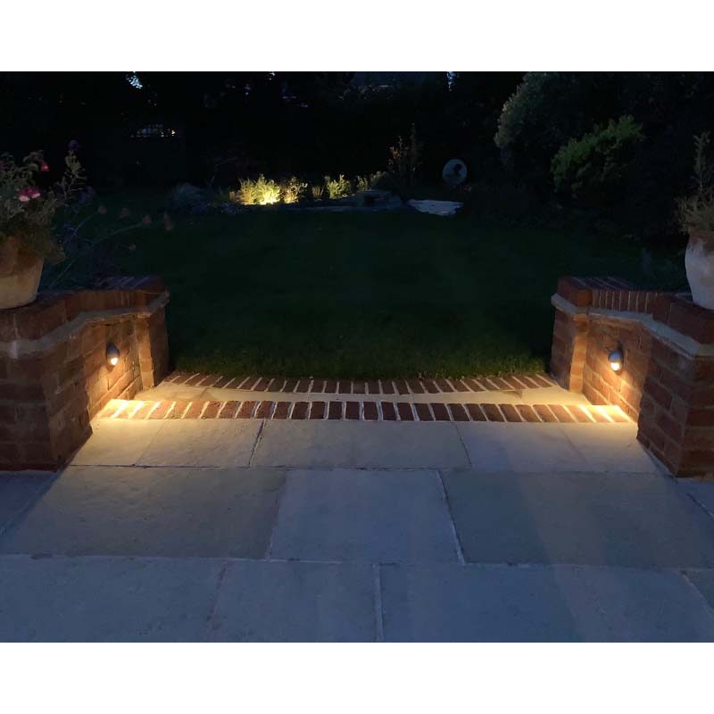 Eyelite 240V Garden Step Light - Aged Silver Finish - Image 2