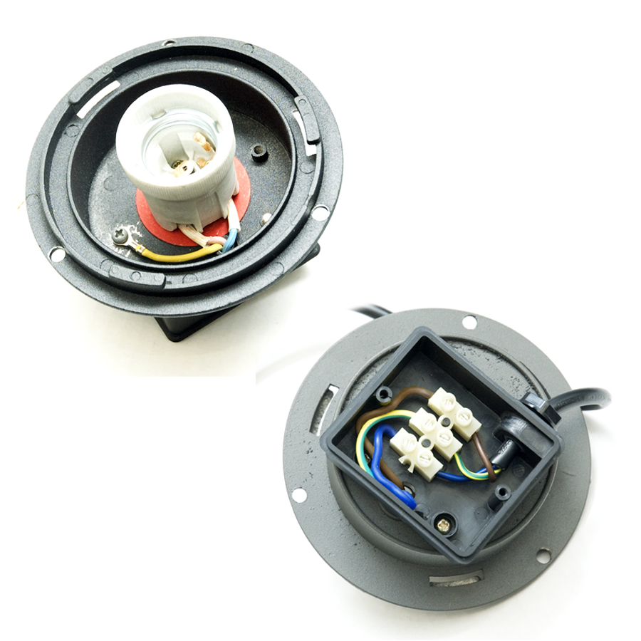 Light Bulb Holder / Connection Box (Green/Black)