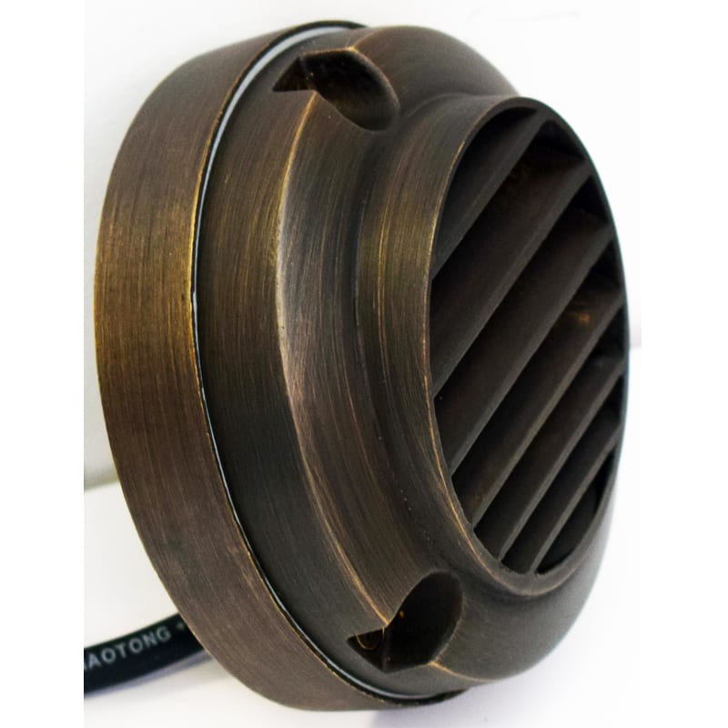 Slatlite 12V Louvered Step Light - Brass (Rustic Bronze Finish) - VERSA Plug & Play - Image 5