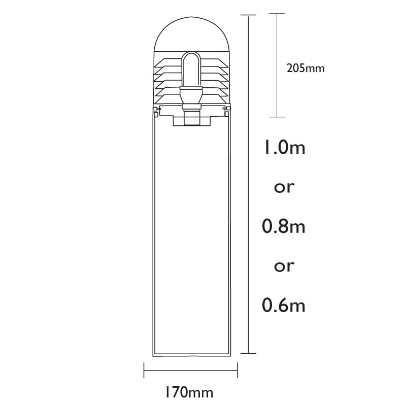 Parabola Dusk to Dawn Bollard Light (Photocell) - Image 7