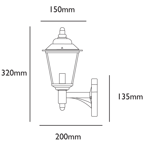 Stellus CLASSICA 320 WL - Stainless Steel Outdoor Wall Lantern - Image 7