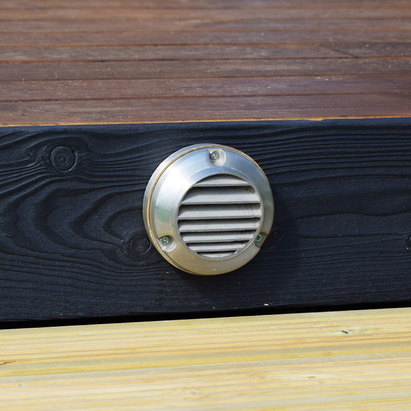 Slatlite 12V Step Light - Aged Silver Finish - VERSA Plug & Play - Image 2