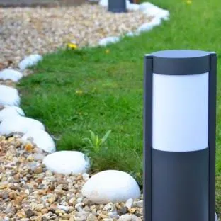 Ovus 650 G -Modern Weatherproof Post Light / Illuminated Bollard - Dark Grey - Image 3