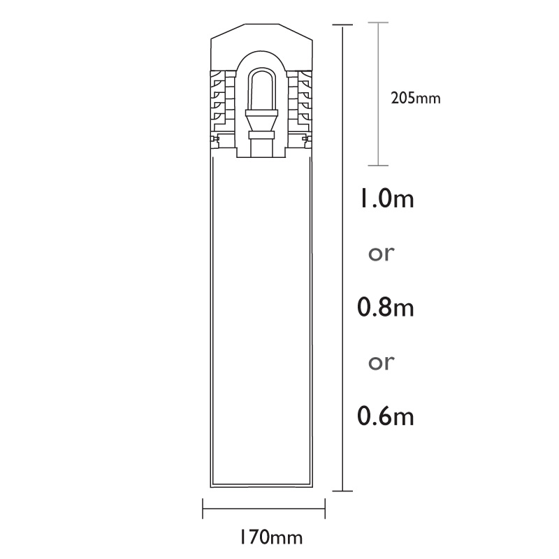 Fortress Bollard Light (Surface Mounted) - Image 8