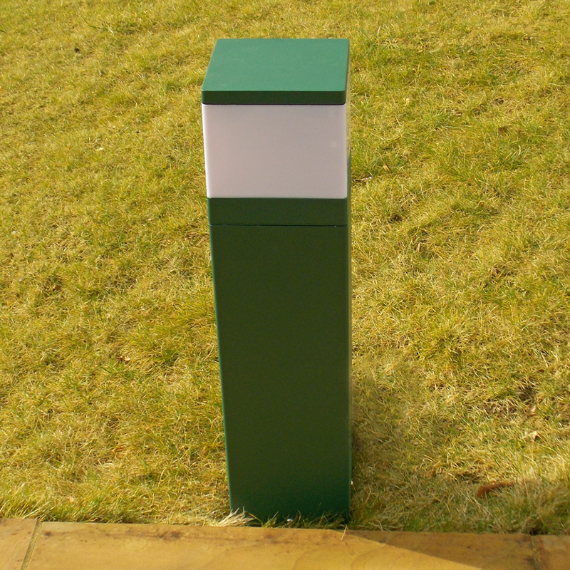 CUBIC - 0.6m Bollard Light with 9w LED Photocell Bulb - Garden Green - Image 7