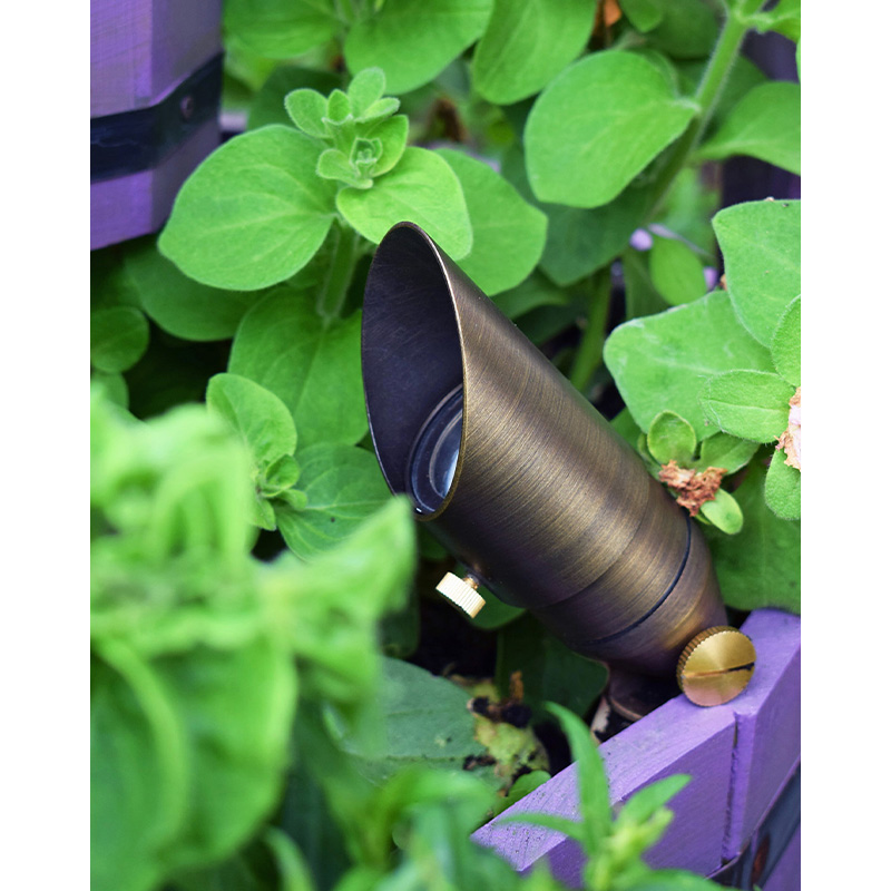 Charleston Minilite - Mini Spotlight - Solid Brass - Rustic Bronze Finish (12V Plug and Play) - Image 2