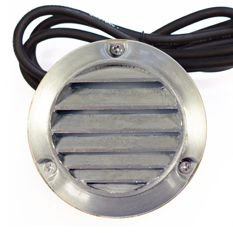 Slatlite 240V Garden Step Light - Aged Silver Finish