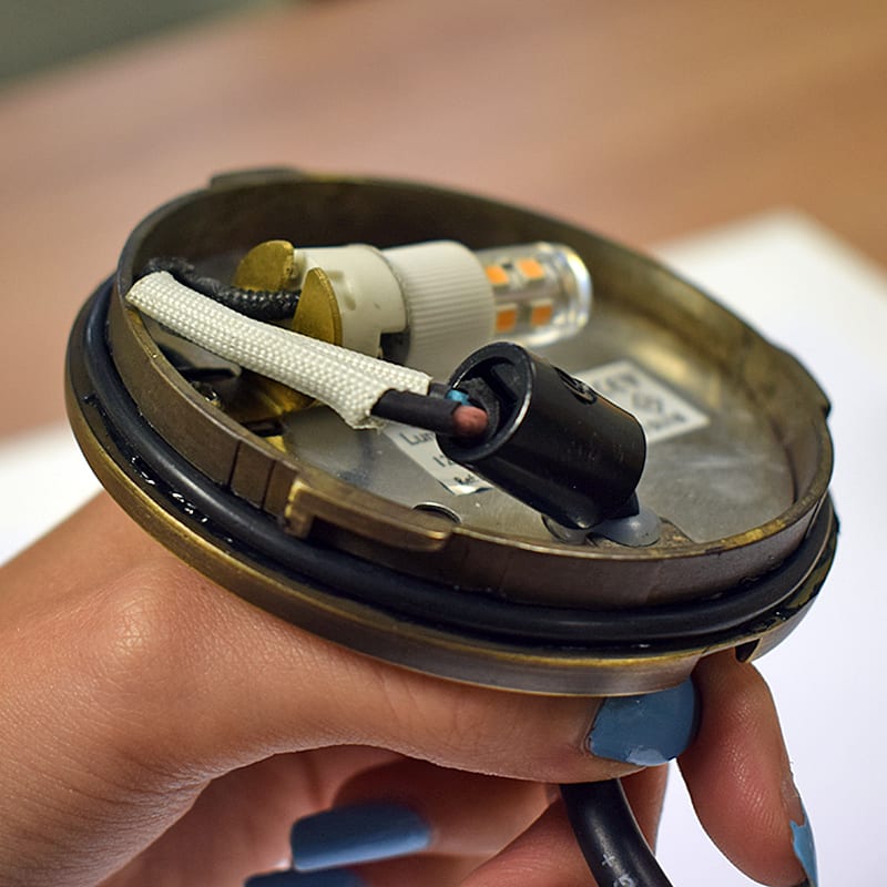 Monolite Step Lights - Brass (Rustic Bronze) - 240v - Image 9