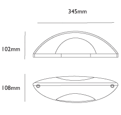 Neptus - Modern Outdoor Wall Light - Silver Grey - Image 2