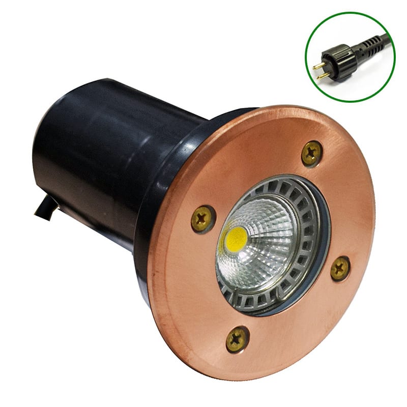 Decimax - Recessed Light - Natural Copper -12v Plug & Play