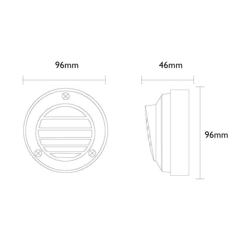 Slatlite 12V Step Light - Aged Silver Finish - VERSA Plug & Play - Image 4