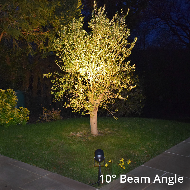 AlvaLED - 15W Black LED Spike Light (240V) 3000K - 10° and 38° Beam Angles - Image 3