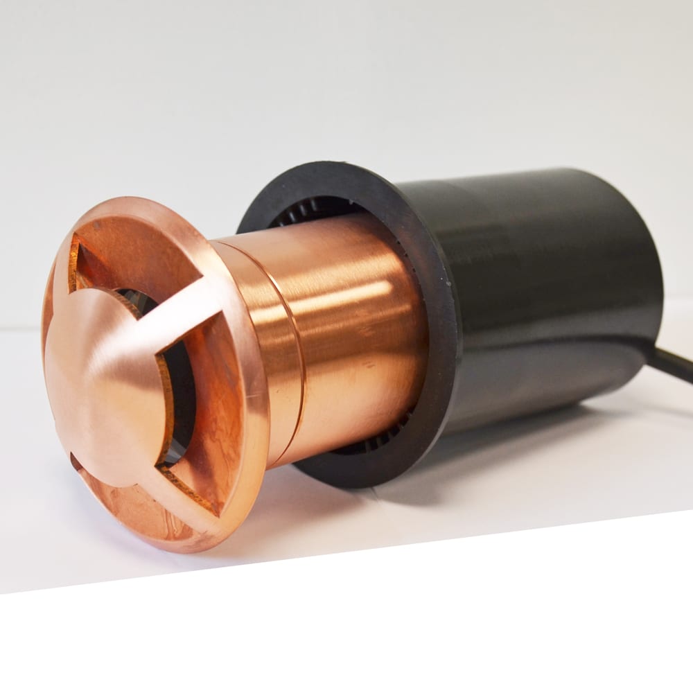 QuadMarka - 240v 4 Way Recessed Ground / Step Light - Natural Copper - Image 9