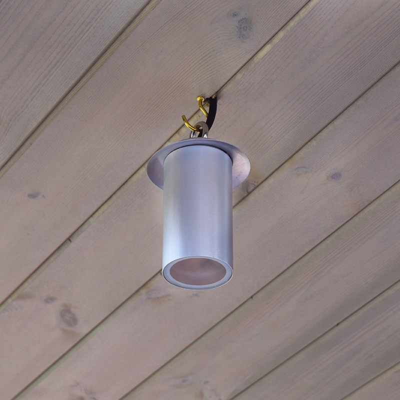 Pergolux 240v Hanging Light - Satin Silver - Image 3