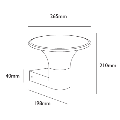 Tulipa WL Matte White- Outdoor Wall Light - Image 9