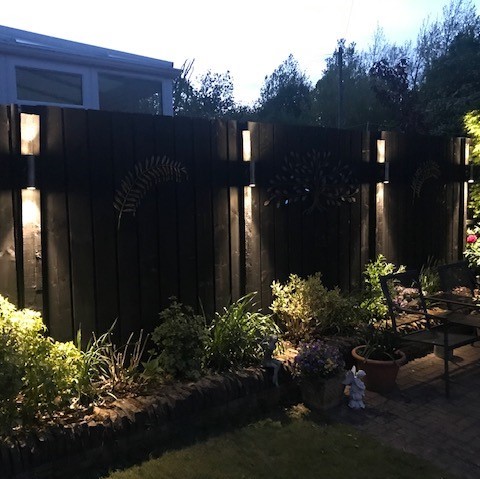 Up & Down Wall Lights Illuminated - customer photo