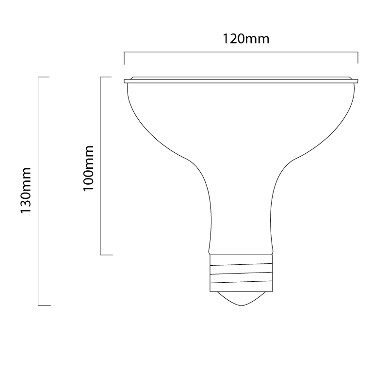 PAR38 Spotlight Bulb - LED ES/E27 18W - Daylight White - Image 4
