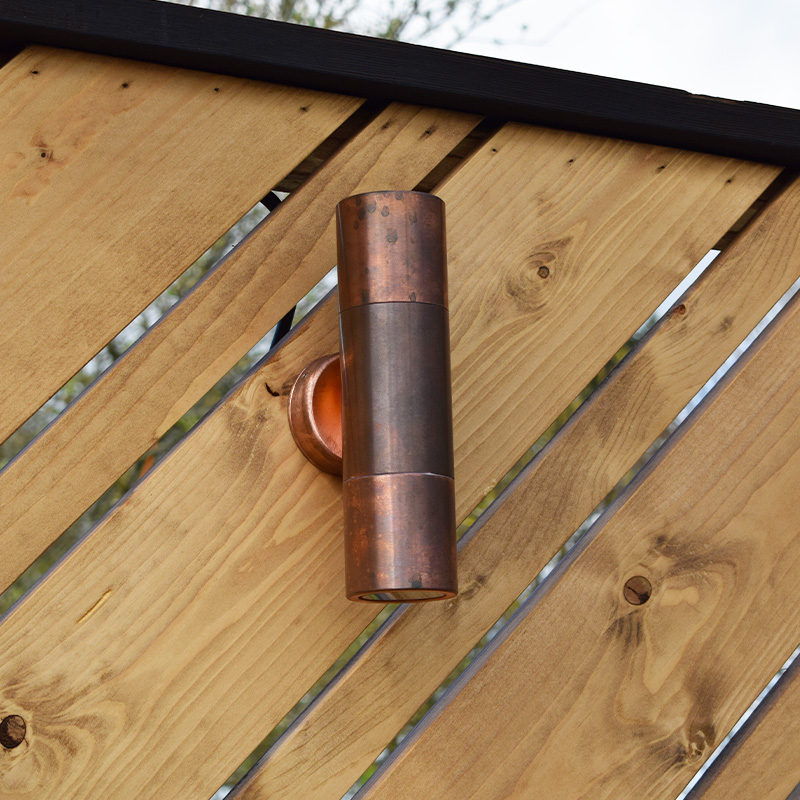 Hilospot - Outdoor Twin Spotlight - Natural Copper Spotlights (12v) - Image 4