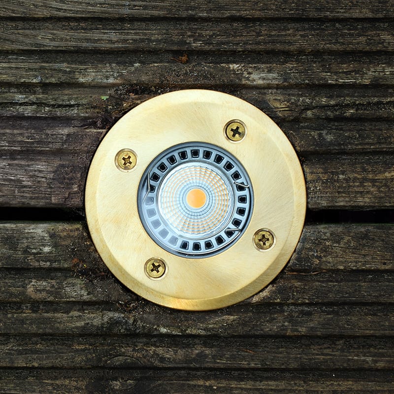 Decimax - 240v Recessed Light - Solid Natural Brass - Image 3