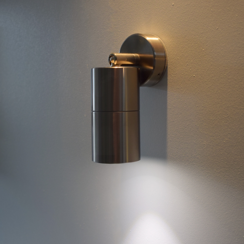 Smartspot - Outdoor Single Adjustable GU10 Spotlight - Satin Silver - 240v - Image 5