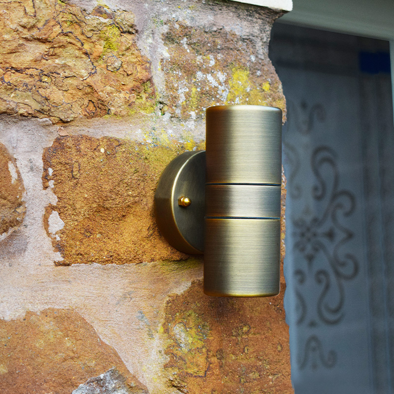 Hilospot - Outdoor Twin Spotlight - Solid Brass Rustic Bronze (240v) - Image 2