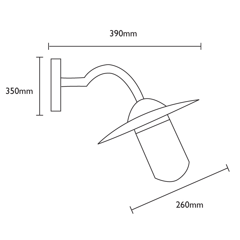 Swanage 45 - Copper Wall Light - Image 4