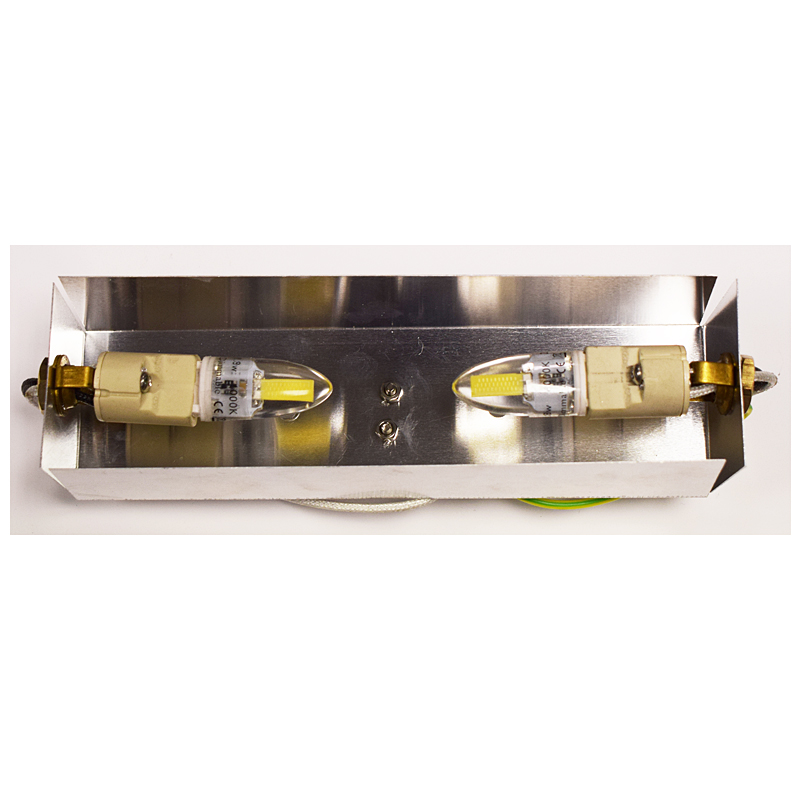 Charleston Brass Brick Light - Frosted Glass Front (240v) - Image 15