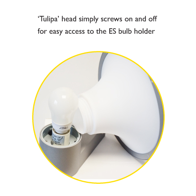Tulipa WL Matte White- Outdoor Wall Light - Image 8