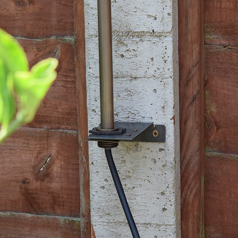 Charleston Cobra Gutter Mount / Wall Bracket, Brass (Rustic Bronze Finish) - Image 3