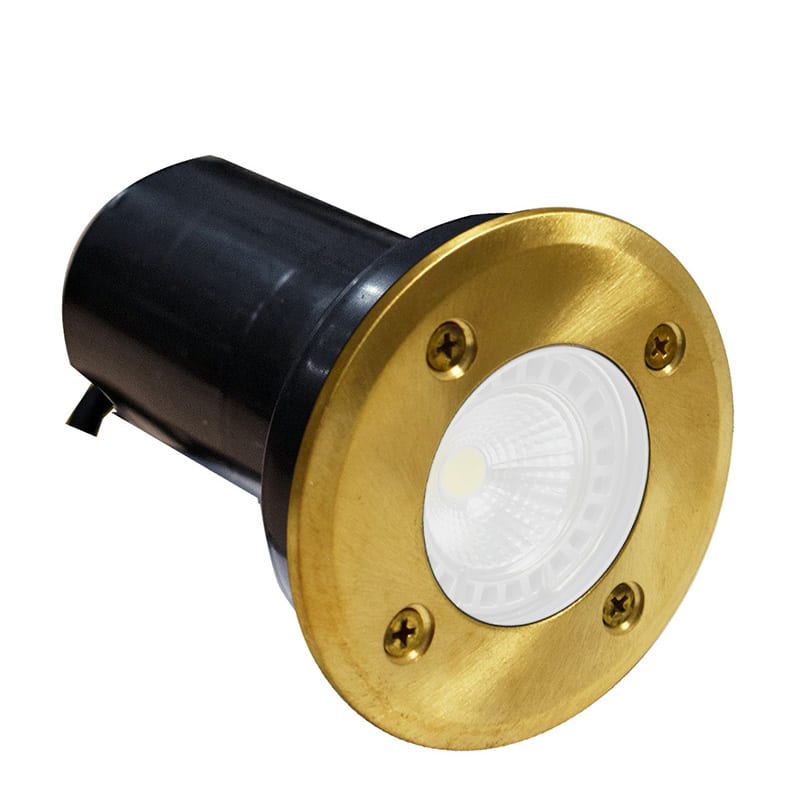 Decimax - 240v Recessed Light - Solid Natural Brass - Image 2